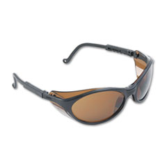 Bandit Wraparound Safety Glasses, Black Nylon Frame,