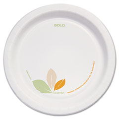 Bare Paper Eco-Forward
Dinnerware, 8 1/2&quot; Plate,
Green/Tan, 250/Carton