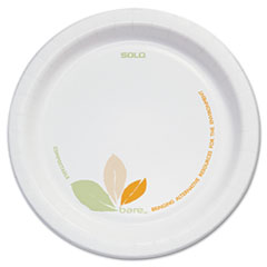 Bare Paper Eco-Forward
Dinnerware, 6&quot; Plate,
Green/Tan, 500/Carton