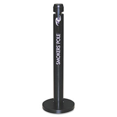 Smoker&#39;s Pole, Round, Steel, Black