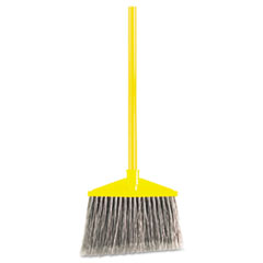 Angled Large Broom, Poly
Bristles, 46 7/8&quot; Metal
Handle, Yellow/Gray