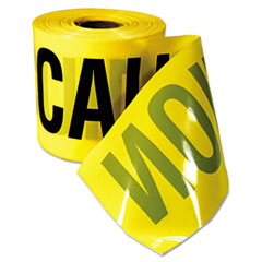 Caution Barricade Tape,
&quot;Caution Cuidado&quot; Text,
3&quot;x200ft, Yellow w/Black Prin
t