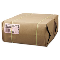 #12 Paper Grocery, 57lb
Kraft, Extra-Heavy-Duty 7
1/16x4 1/2 x13 3/4, 500 bags