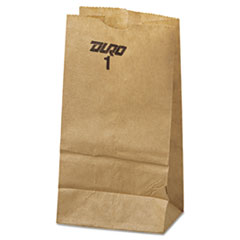 #1 Paper Grocery Bag, 30lb Kraft, Standard 3 1/2 x 2 3/8