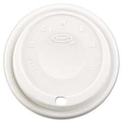 Cappuccino Dome Sipper Lids, Fits 12-24oz Cups, White,