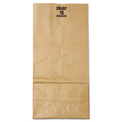 #16 Paper Grocery Bag, 57lb
Kraft, Extra-Heavy-Duty 7 3/4
x4 13/16 x16, 500 bags