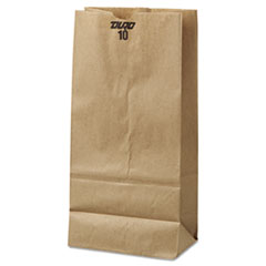 #10 Paper Grocery Bag, 35lb Kraft, Standard 6 5/16 x 4