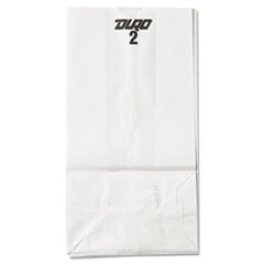 #2 Paper Grocery Bag, 30lb White, Standard 4 5/16 x 2