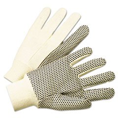 1000 Series PVC Dotted Canvas
Gloves, White/Black, Large,
12 Pairs