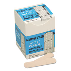 Adhesive Bandages, 3/4&quot; x 3&quot;, Plastic