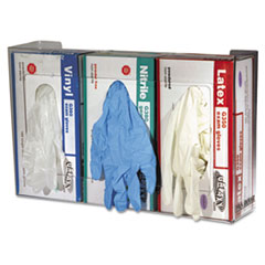 Clear Plexiglas Disposable Glove Dispenser, Three-Box,