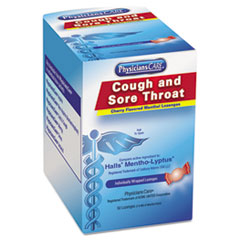 Cough and Sore Throat, Cherry Menthol Lozenges, 50