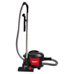 EXTEND Top-Hat Canister
Vacuum, 9 Amp, 11&quot; Cleaning
Path, Red/Black