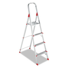 #566 Folding Aluminum Euro
Platform Ladder, 4-Step, Red