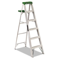 #428 Folding Aluminum Step
Ladder, 6 ft, 5-Step, Green