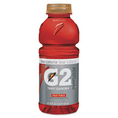 G2 Perform 02 Low-Calorie
Thirst Quencher, Fruit Punch,
20 oz Bottle, 24/Carton