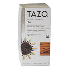 Chai Organic Black Tea, Filter Bag, 24/Box