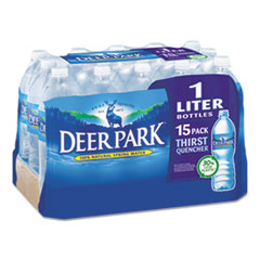 Natural Spring Water, 1 Liter
Bottle, 15 Bottles/Carton