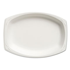 Celebrity Foam Platters, 7 x 9, White, 125/Pack, 4