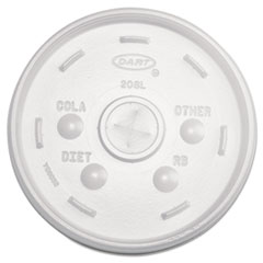 Cold Cup Lids, 32oz Cups, Translucent, 100/Sleeve, 10