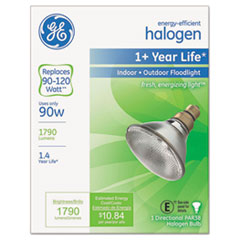 Energy-Efficient Halogen Bulb, 90 Watts, Crisp White