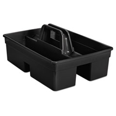Executive Carry Caddy,
2-Compartment, Plastic, 10
3/4&quot;W x 6 1/2&quot;H, Black