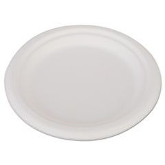 ChampWare Heavyweight Bagasse
Dinnerware, Plate, 6&quot;, White,
1000/Carton