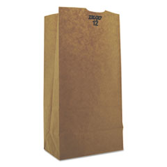 #12 Paper Grocery Bag, 50lb Kraft, Heavy-Duty 7 1/16 x 4