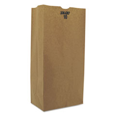 #10 Paper Grocery, 57lb
Kraft, Extra-Heavy-Duty 6
5/16x4 3/16 x13 3/8, 500 bags