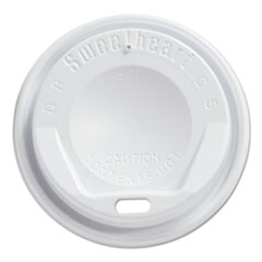 Gourmet Dome Sip-Through Lids, 8oz Cups, White,