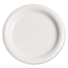 Bare Eco-Forward Clay-Coated
Paper Plate, 9&quot;, WH, Rnd,
Mdmwgt, 125/Pk, 4 PK/CT