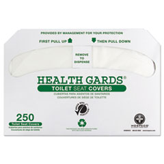 Health Gards Green Seal
Recycled Toilet Seat Covers,
White, 250/PK, 4 PK/CT