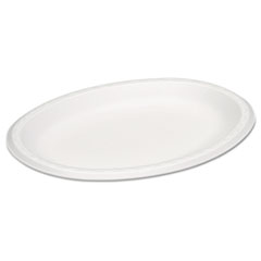 Celebrity Foam Platters, 11.5
x 8.5, White, 125/PK, 4 PK/CT