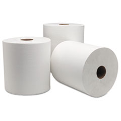 Advanced Hand Towel Roll,
Notched, 8&quot; x 800 ft, White,
6 Rolls/Carton