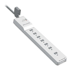 Home/Office Surge Protector, 7 Outlets, 12 ft Cord, 2160