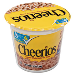 Cheerios Breakfast Cereal, Single-Serve 1.3oz Cup, 6/Pac