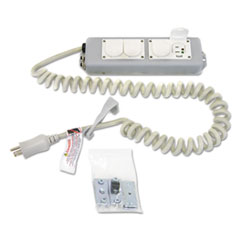 4-Outlet Medical-Grade Power
Strip, 15A, 120V, 4ft Cord,
13 3/4w x 2 1/2d, White