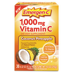 Immune Defense Drink Mix,
Coconut Pineapple, 0.32 oz
Packet, 30/Box