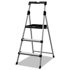 Aluminum Step Stool Ladder, 225 lb Capacity, 20w x 31