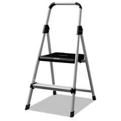 Aluminum Step Stool Ladder, 225 lb Capacity, 18 1/2w x 23