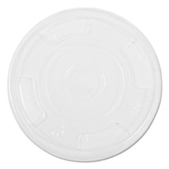 Compostable Cold Cup Lids, Flat, For 10, 12, 16oz Cups,
