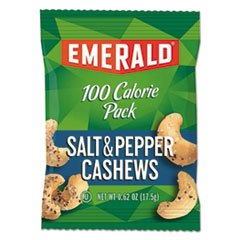 100 Calorie Pack Nuts, Salt &amp; Pepper Cashews, 0.62 oz Pack,