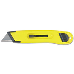 Plastic Light-Duty Utility Knife w/Retractable Blade,