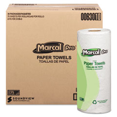 100% Premium Recycled Towels,
2-Ply, 11 x 9, White,
70/Roll, 30 Rolls/Carton