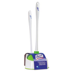 Lysol Bowl Brush with Plunger
and Caddy, 20 1/4&quot;,
White/Green