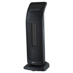 Tower Ceramic Heater with
Remote Control, 9 1/8&quot;w x 8
3/8&quot;d x 23&quot;h, Black