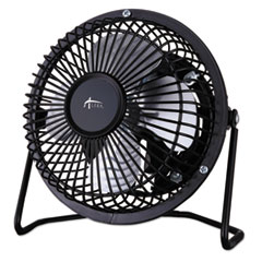 Mini Personal Cooling Fan,
4&quot;, Steel, Black
