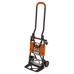 2-in-1 Multi-Position Hand
Truck and Cart, 16 5/8 x 12
3/4 x 49 1/4, Gray/Orange