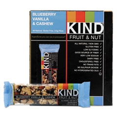 Fruit and Nut Bars, Blueberry Vanilla and Cashew, 1.4 oz