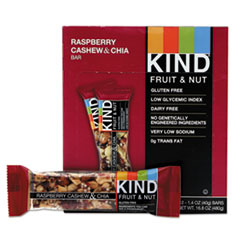 Fruit and Nut Bars, Raspberry Cashew &amp; Chia, 1.4 oz Bar,